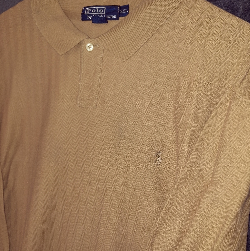 XXL -Polo by Ralph Lauren- Tan Long Sleeve